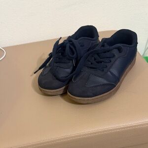 Boys 12 Navy blue and Brown sole Quicksilver Sneakers.